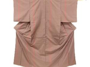 アンティーク　縞織り出し本場泥大島紬着物